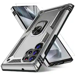 Kitcheniva - Shockproof Phone Case For Samsung Galaxy S24 Ultra - Silver