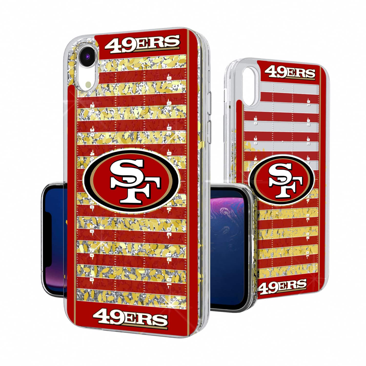 Keyscaper - NFL - San Francisco 49ers iPhone Field Design Glitter Case - 16 Pro Max - Multicolor price history on PriceWatchPro