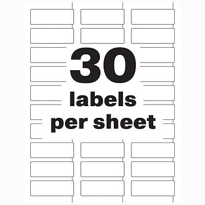 30 labels per sheet