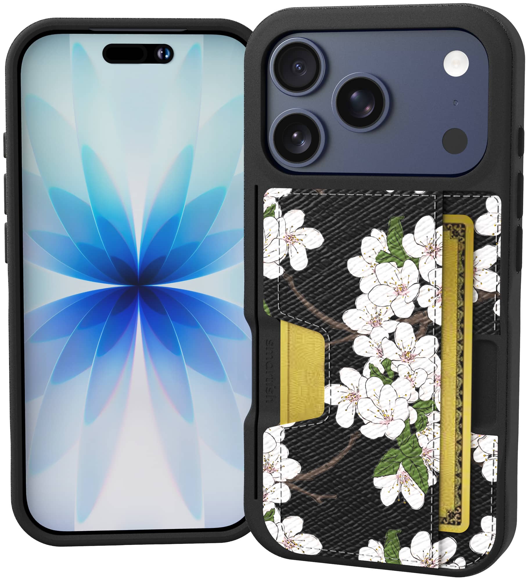Smartish - iPhone 17 Pro Wallet Case - Wallet Slayer Vol 2 - Slim Card Holder w/ Card Kickstand - Very Cherry Blossom - [Very Cherry Blossom]