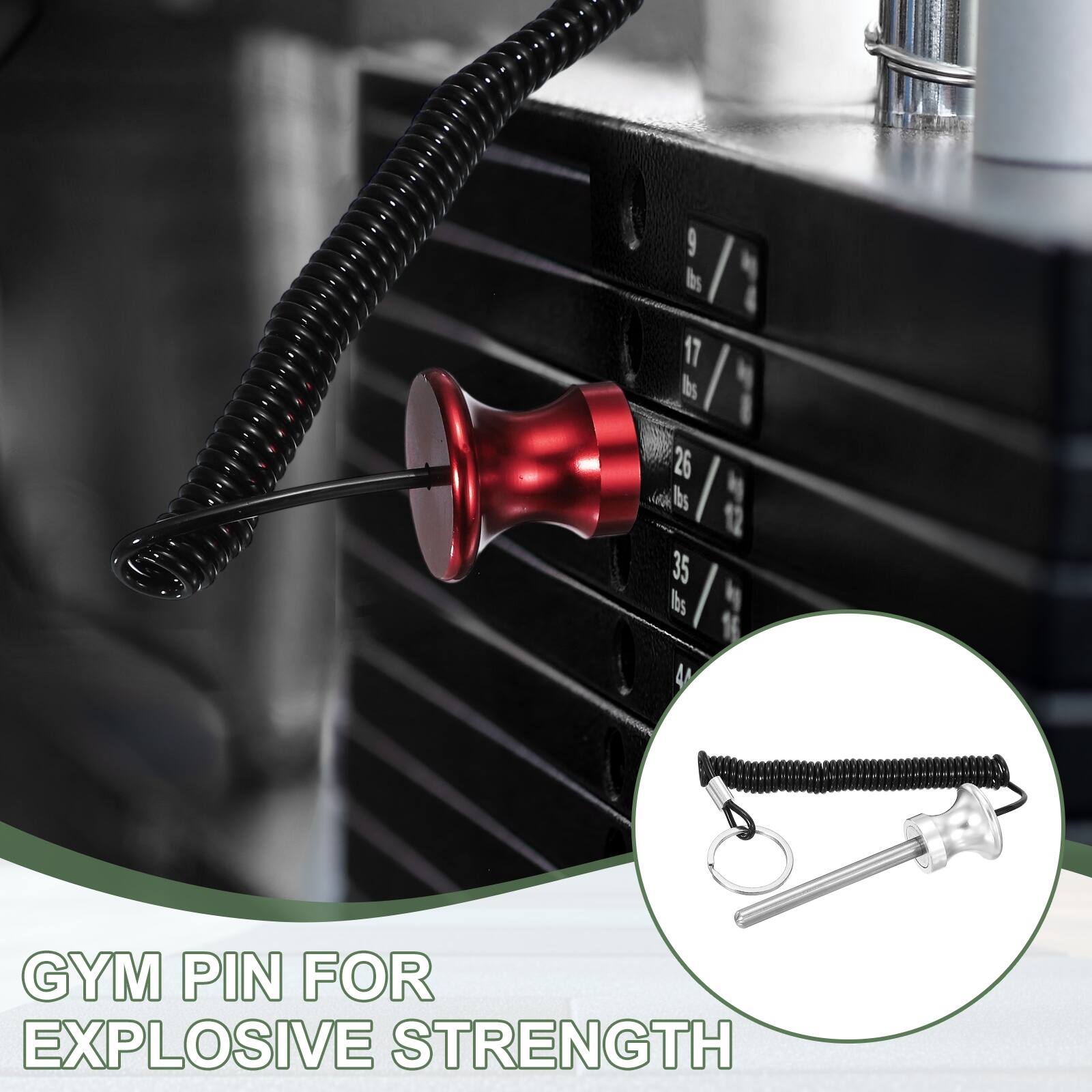 9 lbs 17 lbs 26 lbs 35 lbs

GYM PIN FOR EXPLOSIVE STRENGTH