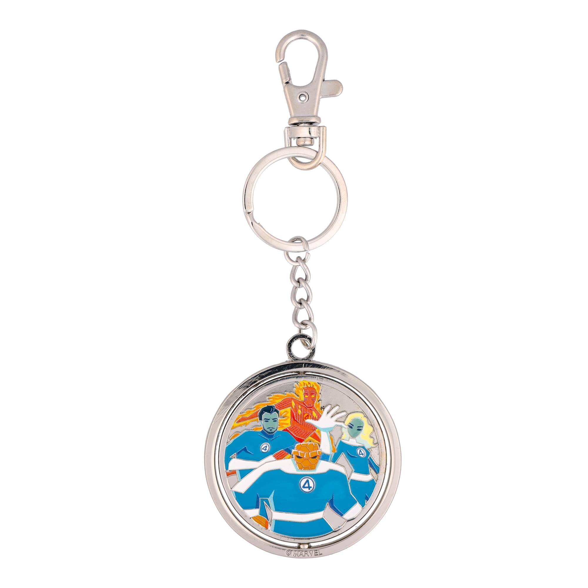 Alt View 10. SalesOne LLC - Marvel Studios The Fantastic Four: First Steps Spinning Enamel Keychain - Multi-Colored.