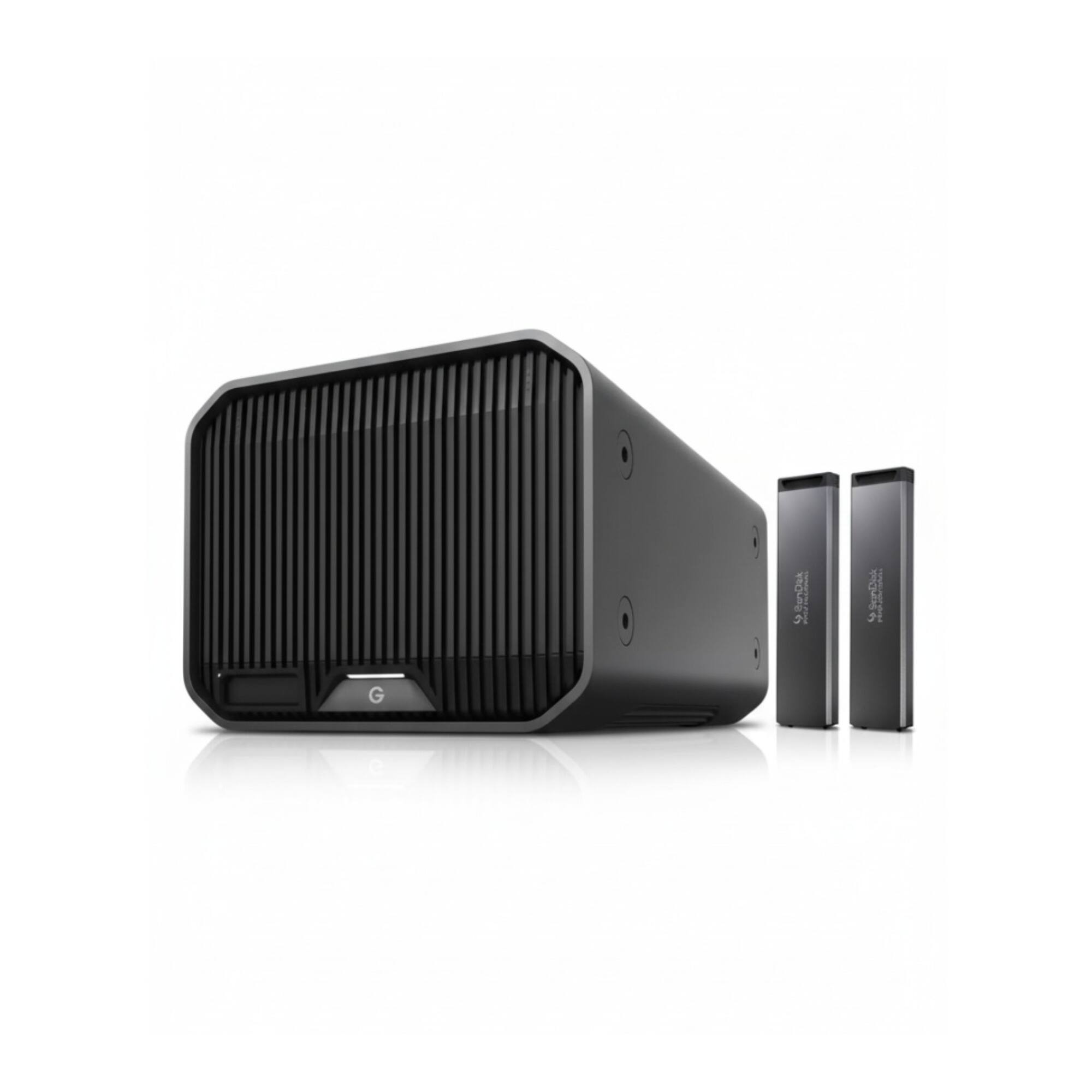 Front. SanDisk Professional - SanDisk Professional G-Raid Project 2 16TB HDD and PRO-BLADE Mag 1TB SSD Bundle.