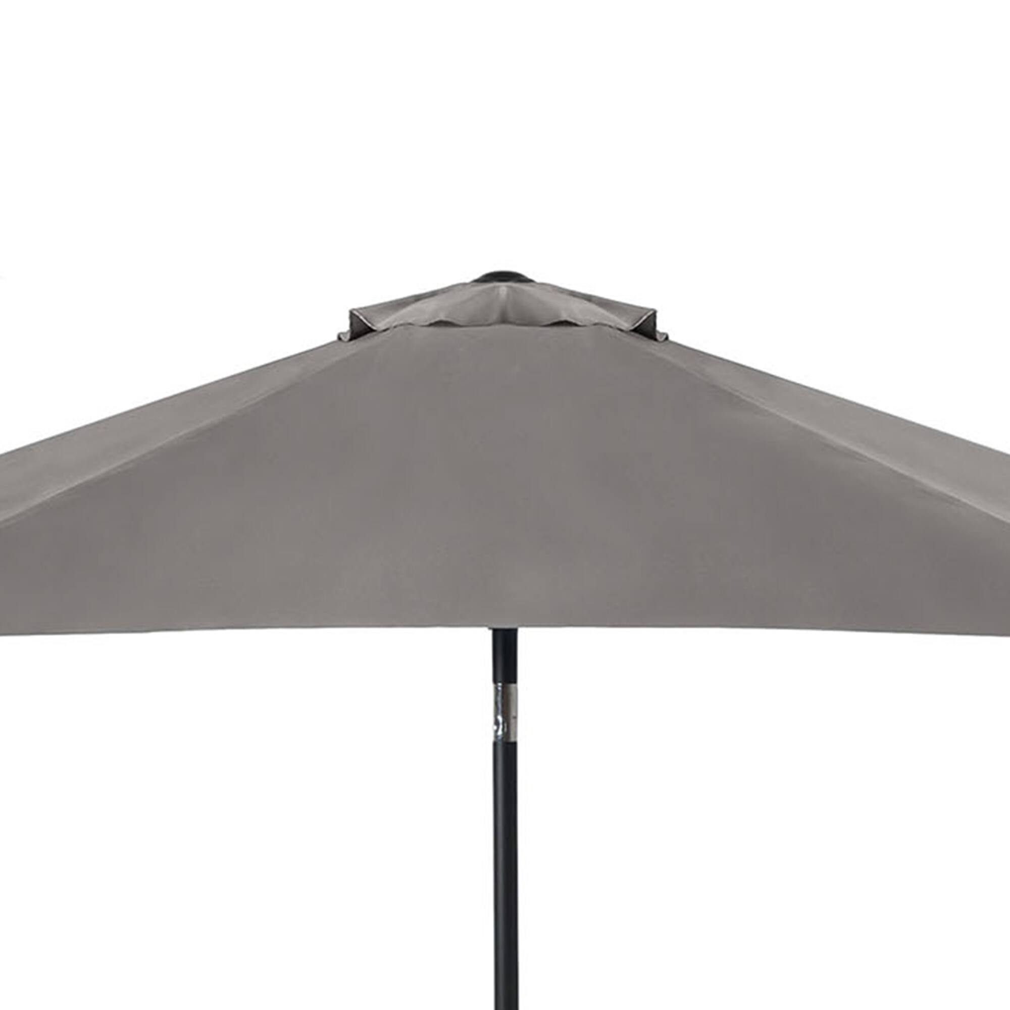 Alt View 4. Vaczon - 9' Outdoor Patio Umbrella with Crank Lift and 30° Tilt, UV50+ Market Umbrella with Steel Frame and Polyester - Graphite.
