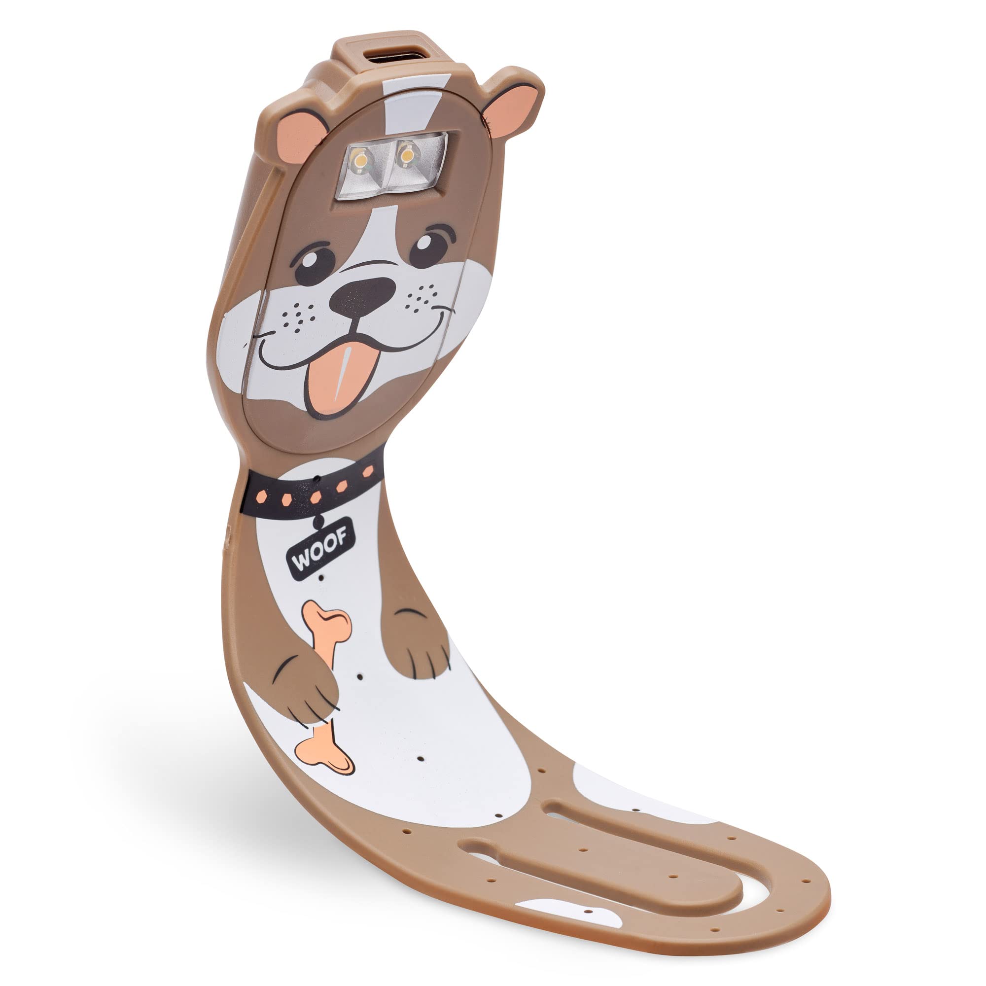 Alt View 2. MAGICAL RUBS - Bookmark Reading Lights Dog 2in1 Clip On Light In Bed Rechargeable Travel Cute 20 Lumen Led - Llama.