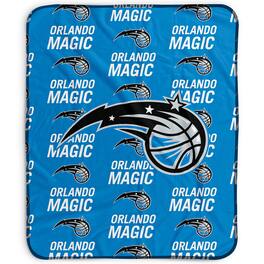 Pegasus - Orlando Magic 50" x 60" Repeat Wordmark Fleece Blanket - Multicolor