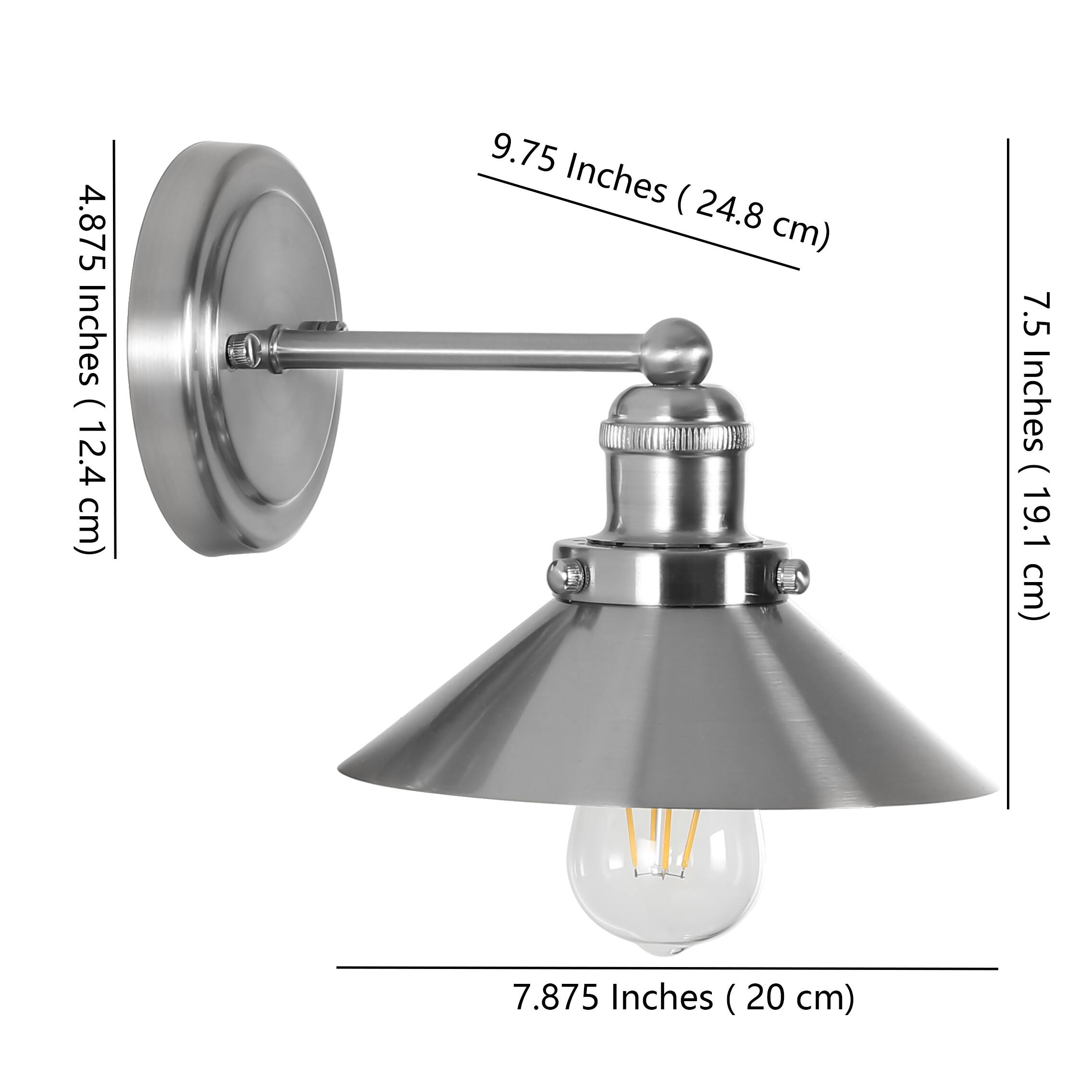 4.875 Inches (12.4 cm)  
9.75 Inches (24.8 cm)  
7.5 Inches (19.1 cm)  
7.875 Inches (20 cm)