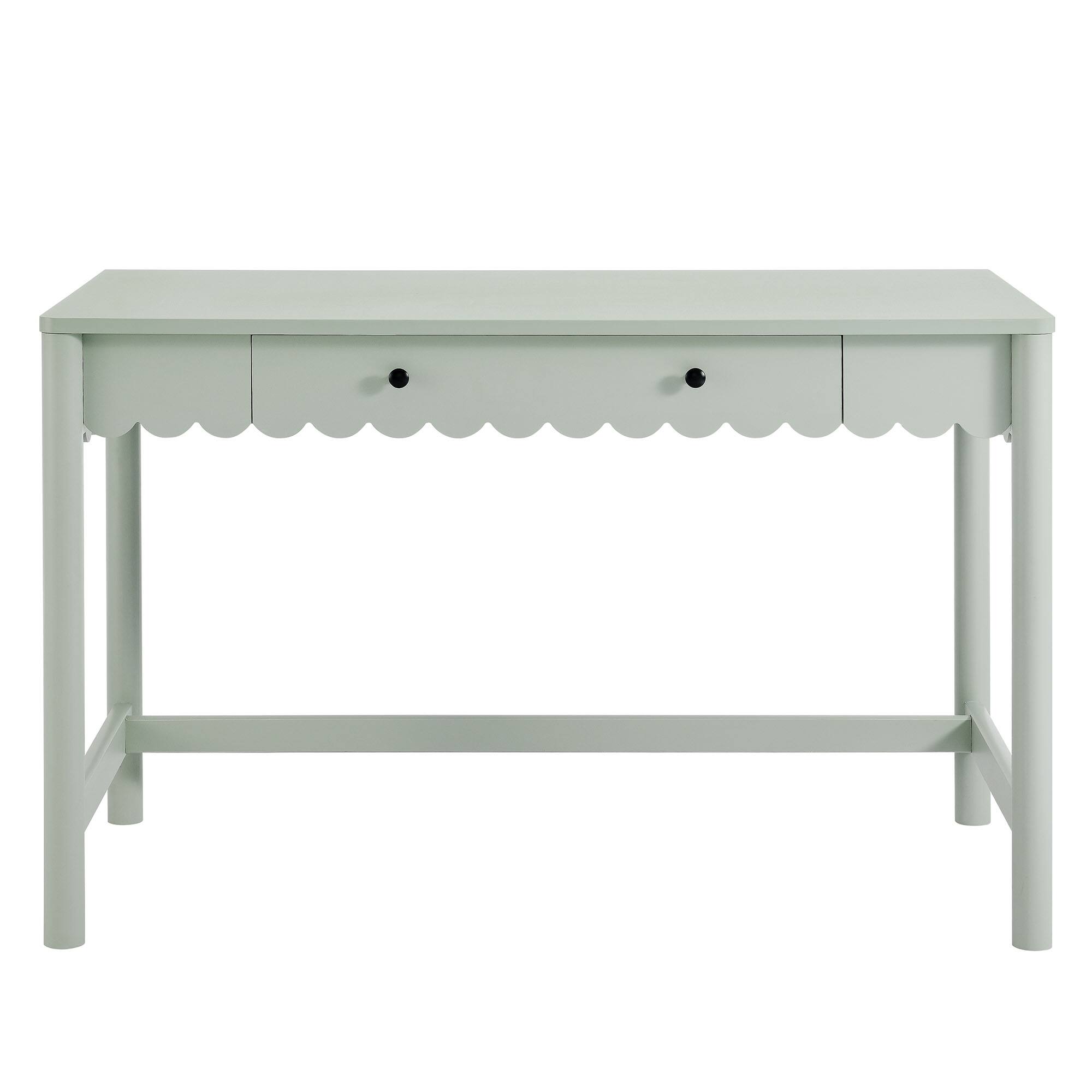 Alt View 4. Modway - Emmeline 1-Drawer Scallop Writing Desk by Modway - Sage.