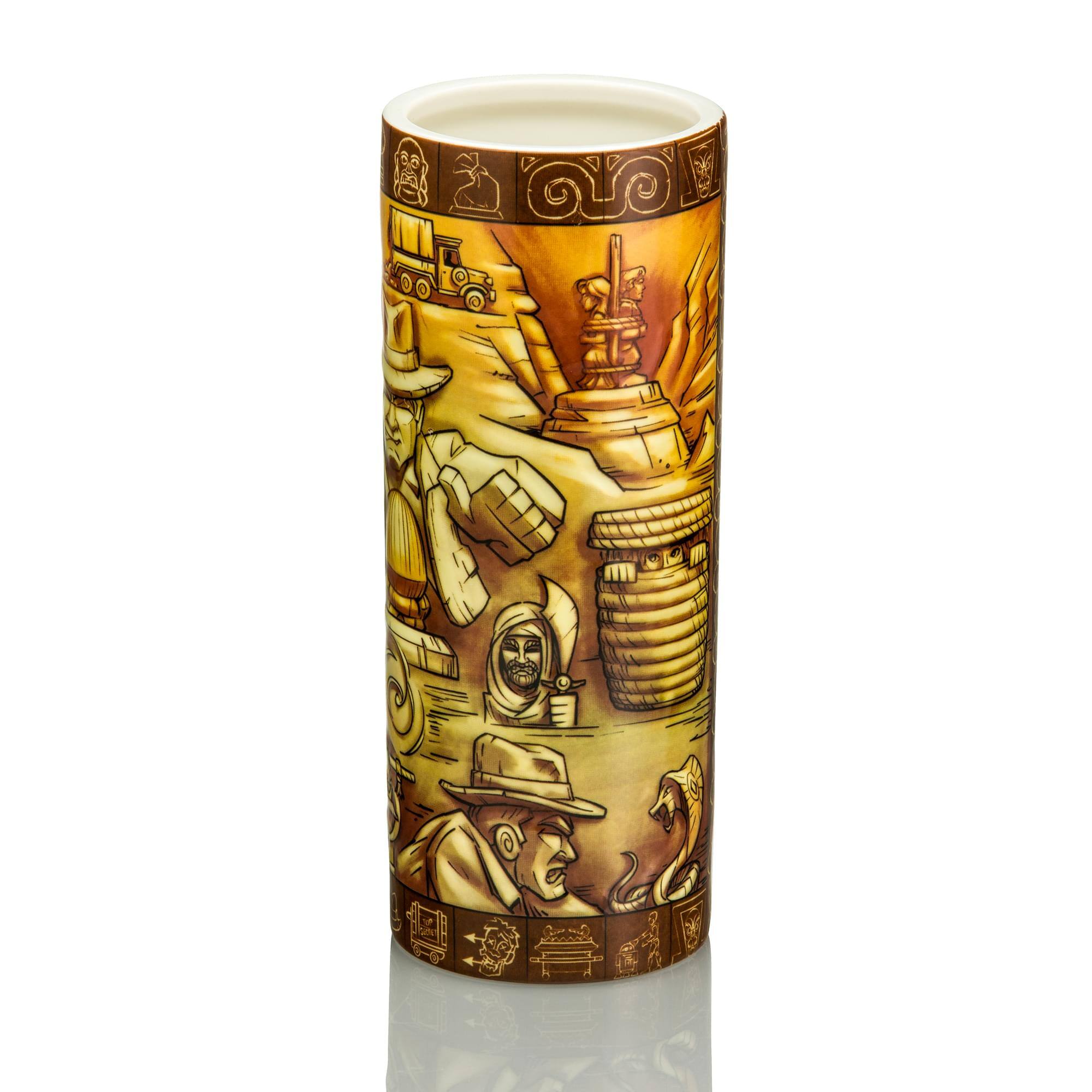 Alt View 10. ThinkGeek - Geeki Tikis Indiana Jones and the Raiders Of The Lost Ark Scenic Mug | 24 Ounces - Brown.