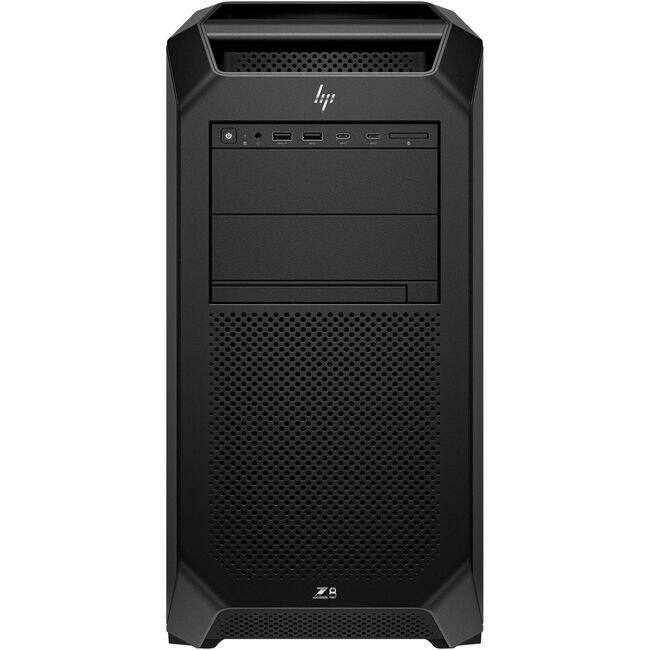 Front. HP - HP Z8 Fury G5 Workstation - 1 x Intel Xeon w7-3545 - 16 GB - 512 GB SSD - Tower - Black - Smart Buy - Intel W790 Chip - Black.