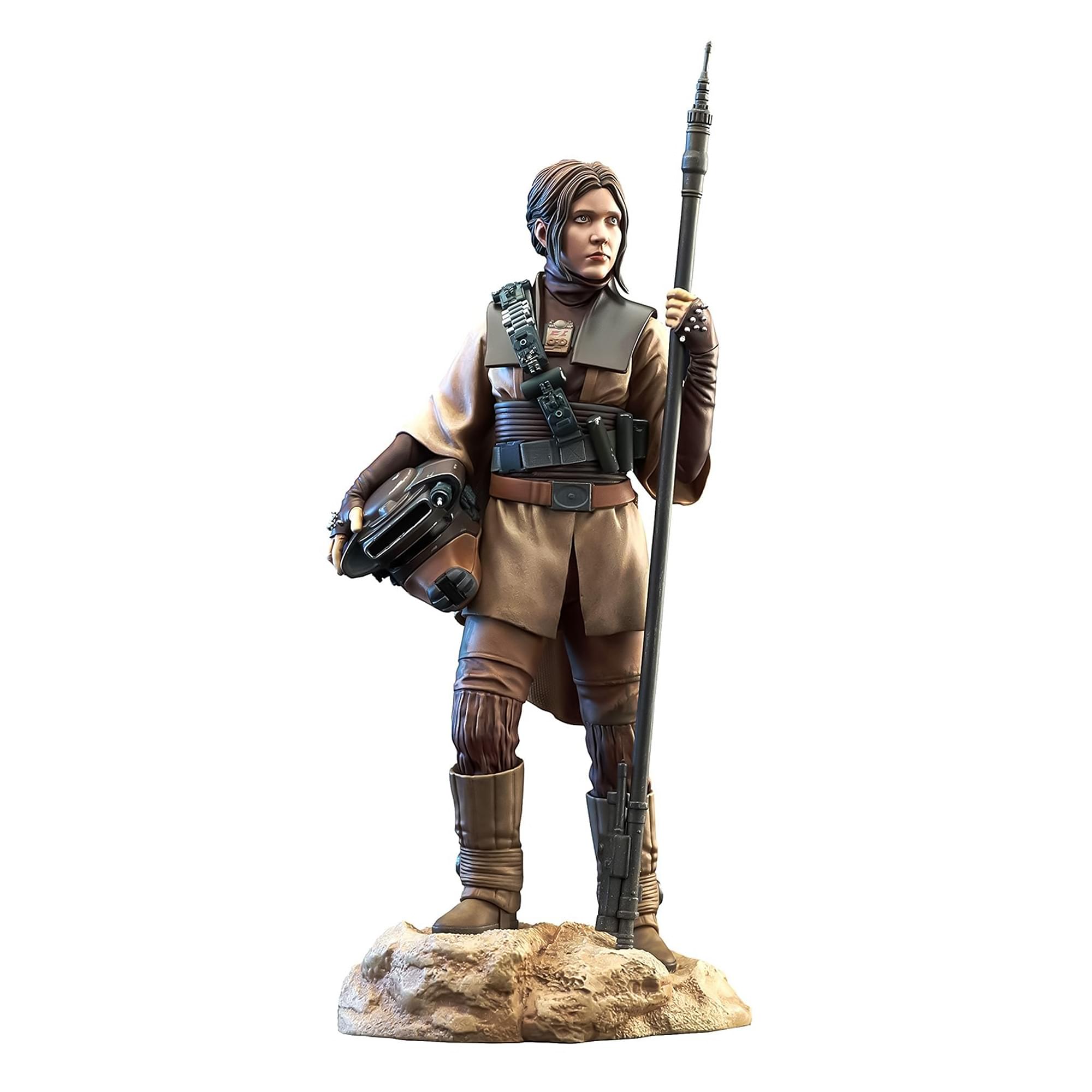 Alt View 10. Diamond Select Toys - Star Wars: Return of the Jedi Leia as Boushh Premier Collection 1:7 Scale Statue - Multi-Colored.