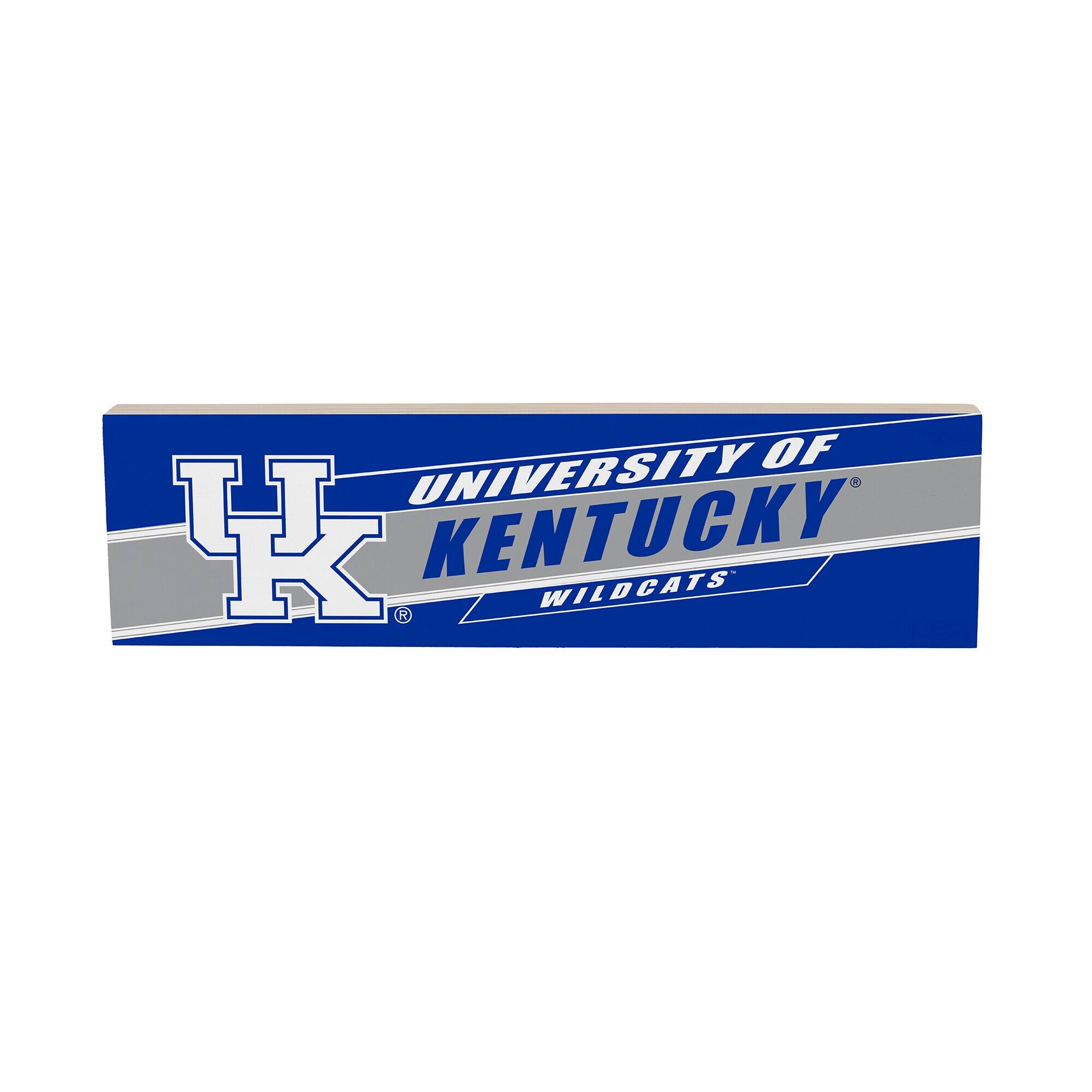 Kentucky Wildcats 5" x 18" Shadow Logo Wood Mantle Sign