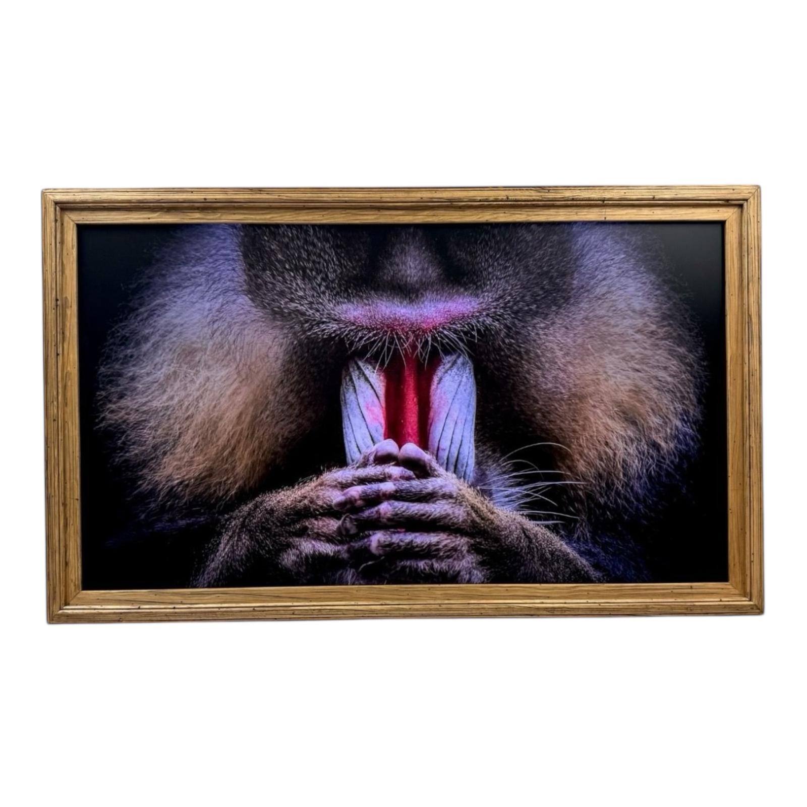 Alt View 9. LAREDO FRAME FACTORY - 55 inch Handmade Tv frame for Samsung The Frame tv and Frame Pro Model - RUSTIC LIGHT WOOD.