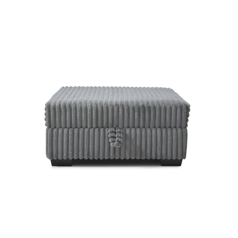 Glory Furniture - Teddy Ottoman - Gray