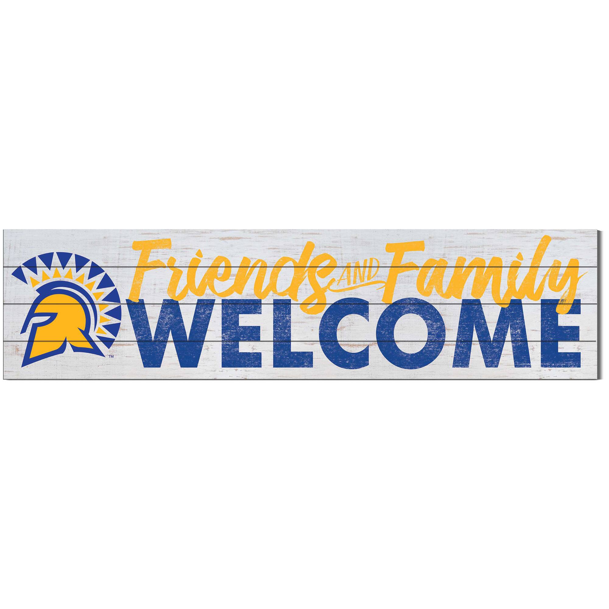 San Jose State Spartans 10'' x 40'' Friends & Family Welcome Sign