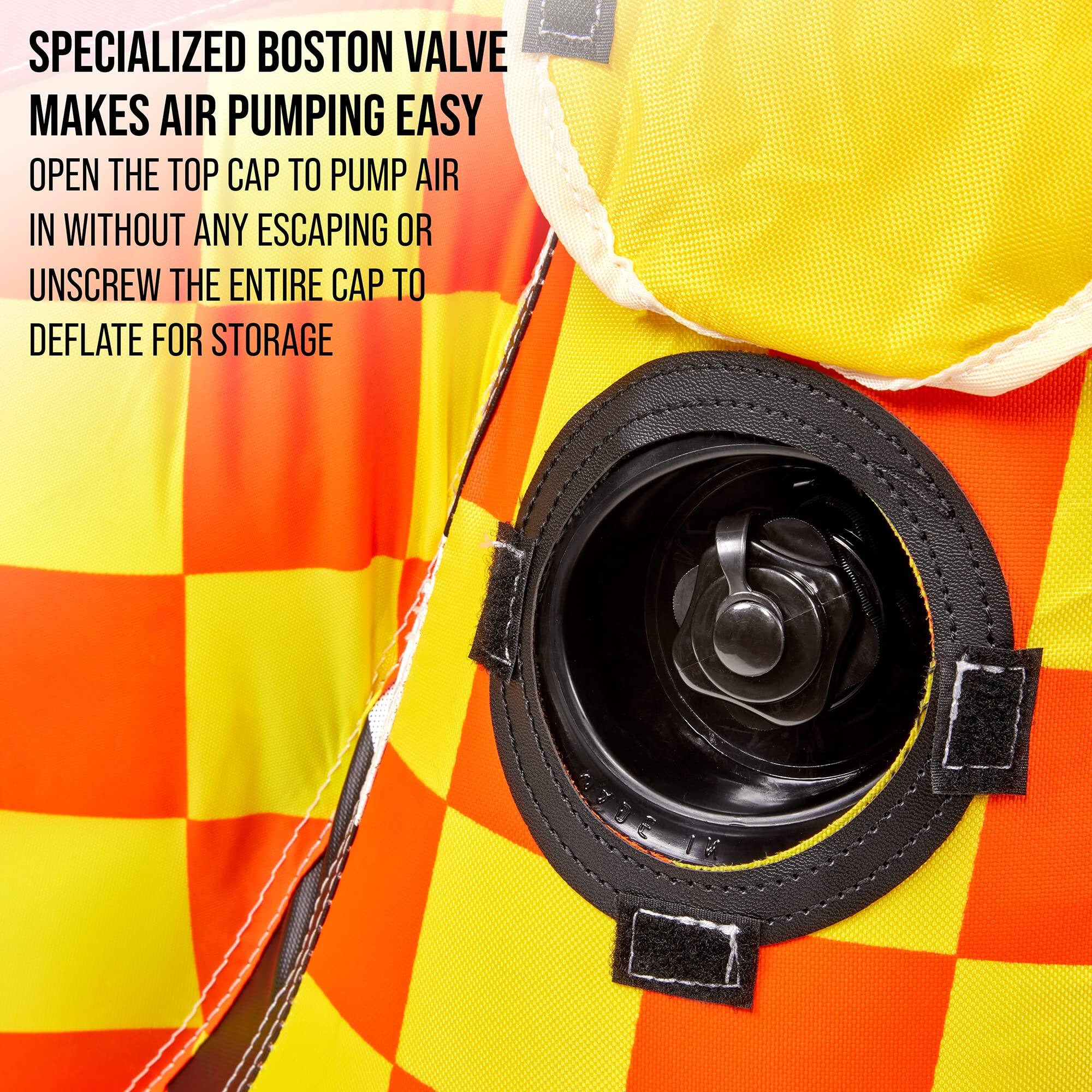 SPECIALIZED BOSTON VALVE MAKES AIR PUMPING EASY
OPEN THE TOP CAP TO PUMP AIR IN WITHOUT ANY ESCAPING OR UNSCREW THE ENTIRE CAP TO DEFLATE FOR STORAGE
