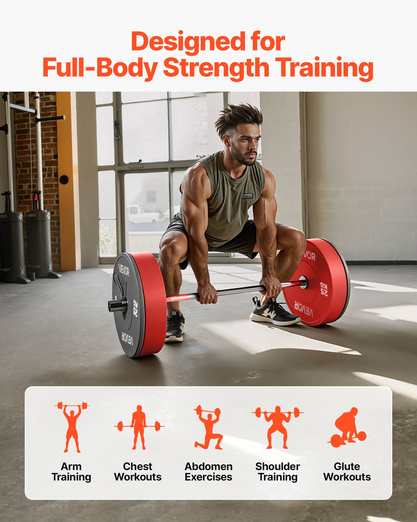 Designed for Full-Body Strength Training

Arm Training  
Chest Workouts  
Abdomen Exercises  
Shoulder Training  
Glute Workouts