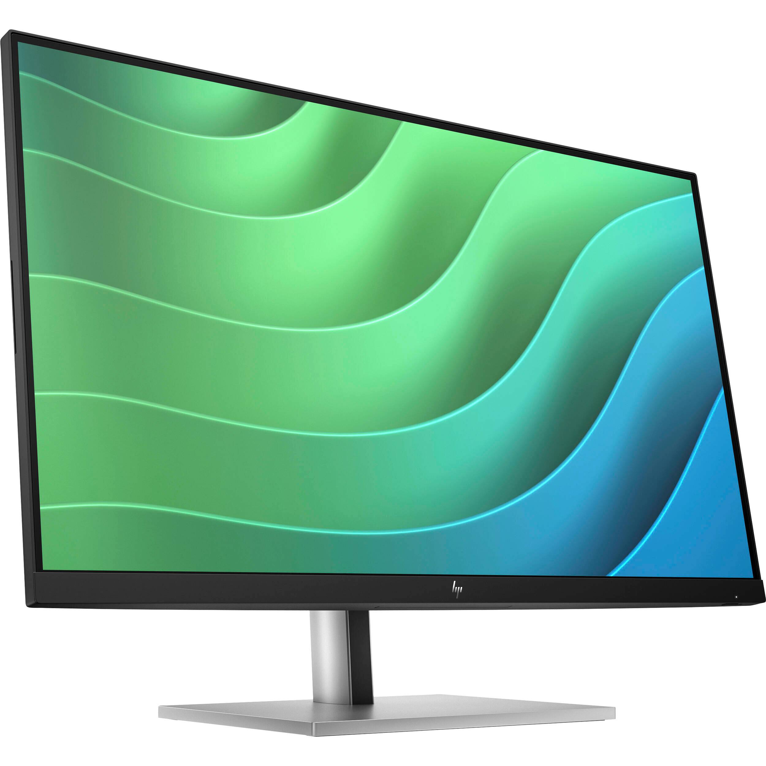 Angle. HP - HP E27 G5 27" FHD IPS Monitor, Anti-Glare, Flicker Free, VESA Mount, HDMI & DKZ Hub, Black/Silver Color (6N4E2AA#ABA) - Black/Silver.