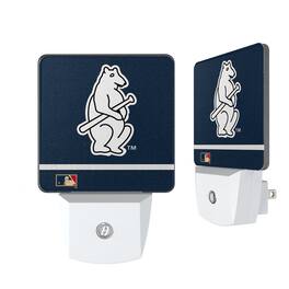Keyscaper - Chicago Cubs Stripe Design Nightlight 2-Pack - Multicolor