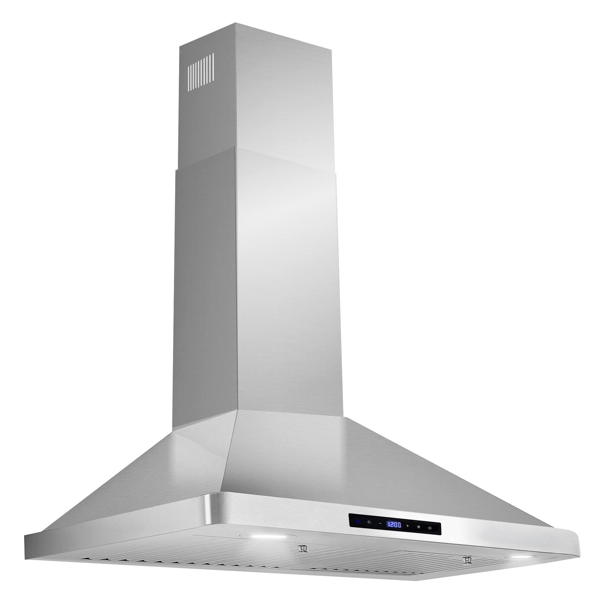 Alt View 2. COSMO - COS-63175S-DL 30 in. Vista Collection 380 CFM Ductless Wall Mount Range Hood, Touch Controls, LED Lights - Stainless Steel.