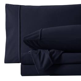 Sweet Home Collection - Solid Cotton Flannel Sheets Warm and Cozy Extra Deep Pockets, King - Navy