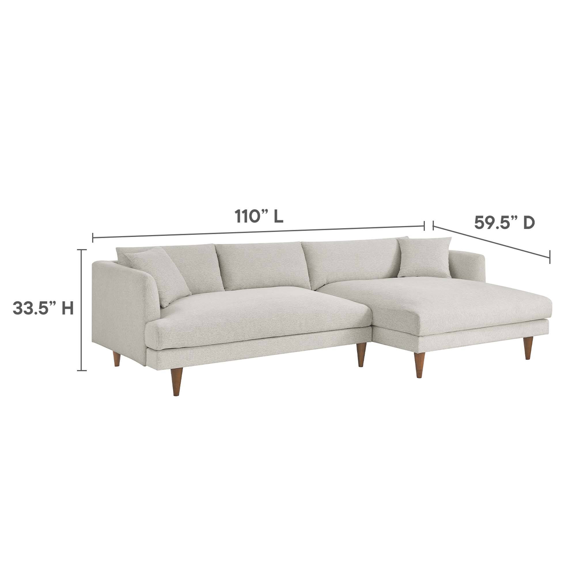 110" L  
59.5" D  
33.5" H