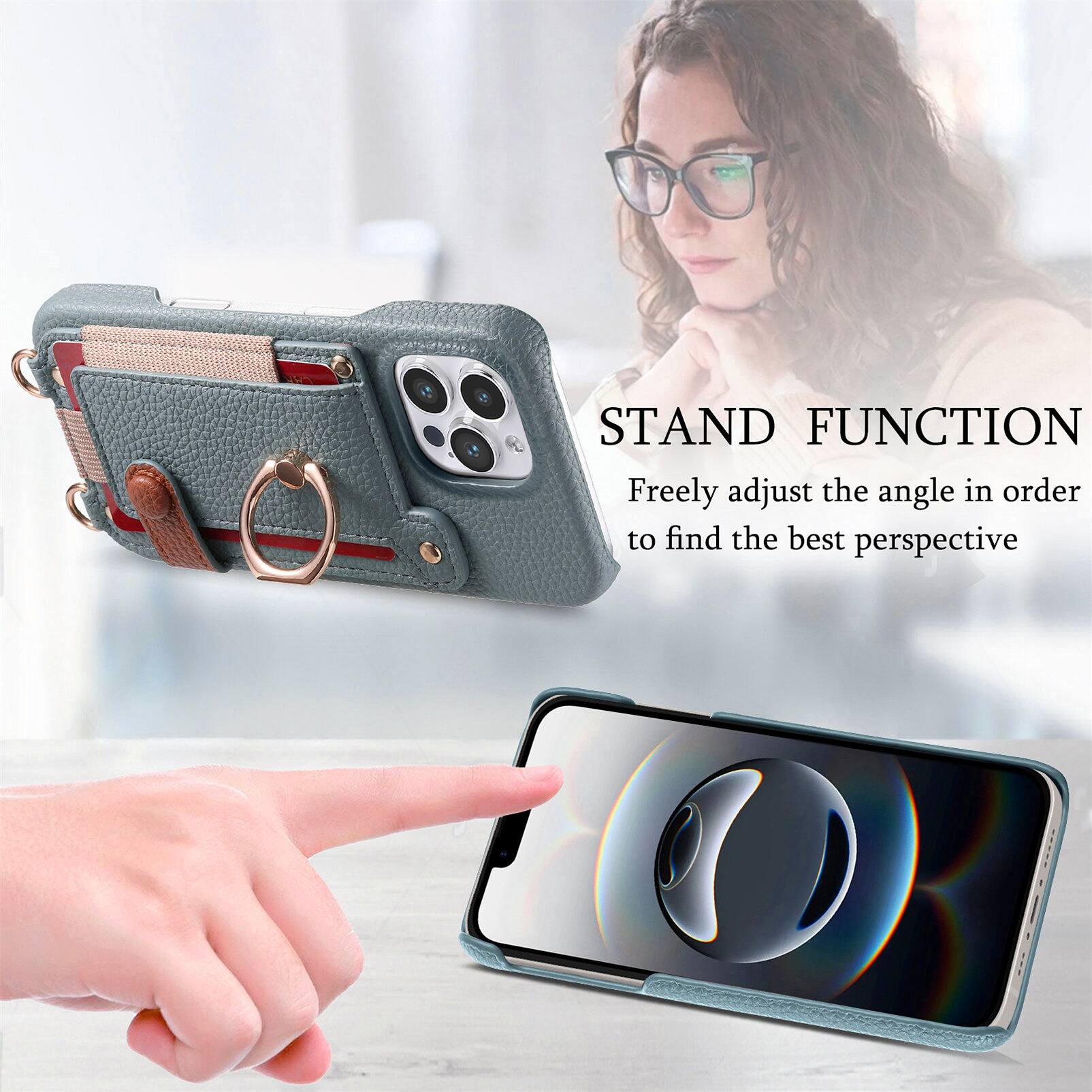 STAND FUNCTION  
Freely adjust the angle in order to find the best perspective