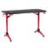 Alt View Zoom 11. CorLiving - Conqueror Gaming Desk with LED Lights - Red and Black.