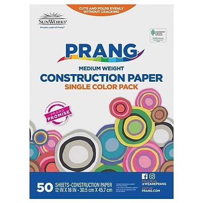 Cuts and folds evenly without cracking
SunWorks
Proudly part of Prang
PRANG
MEDIUM WEIGHT
CONSTRUCTION PAPER
SINGLE COLOR PACK
50 SHEETS - CONSTRUCTION PAPER
12 IN X 18 IN - 30.5 cm X 45.7 cm
#WEAREPRANG
PRANG.COM
PRANG PROMISE