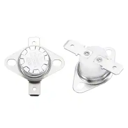 Unique Bargains - 2pcs KSD301 Thermostat 160°C/320°F 10A Normally Closed N.C Thermal Cutoff Switch for Microwaves/Oven Ceramic - Silver