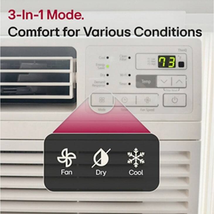 3-In-1 Mode.  
Comfort for Various Conditions