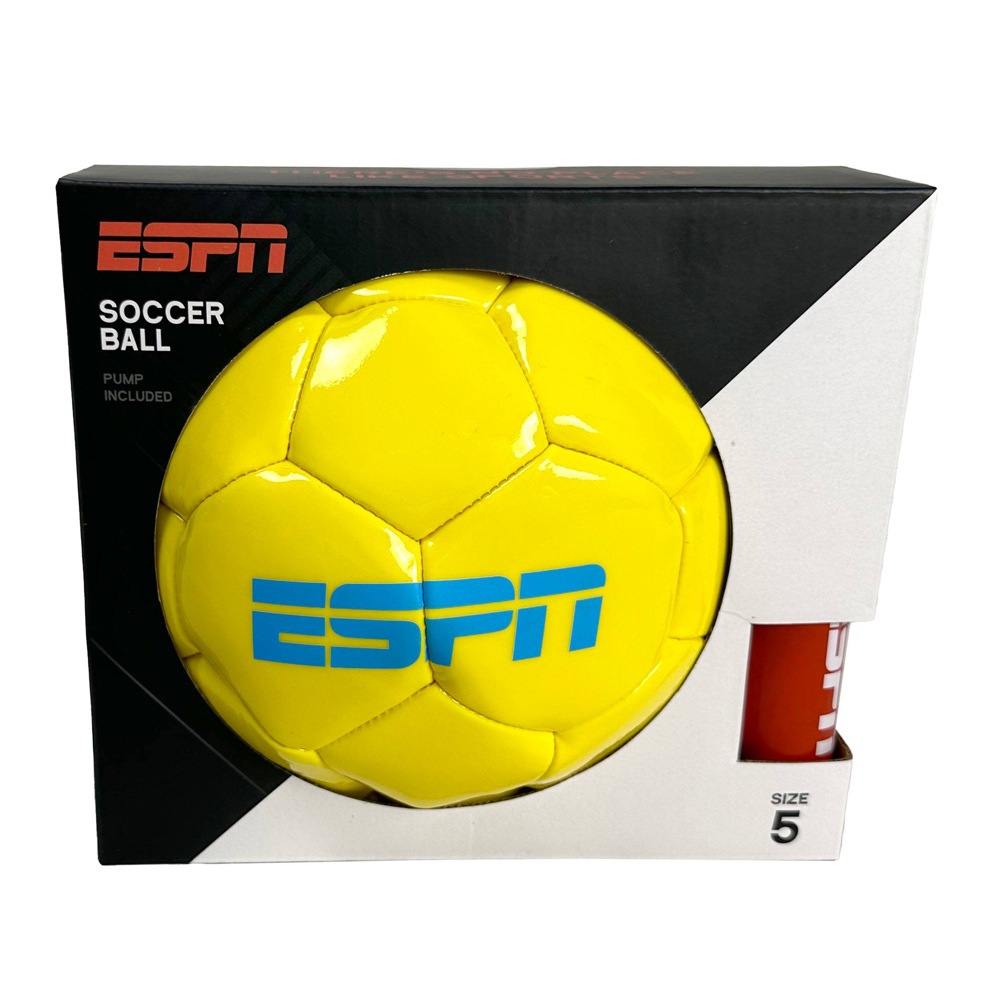 ESPN SOCCER BALL  
PUMP INCLUDED  
SIZE 5