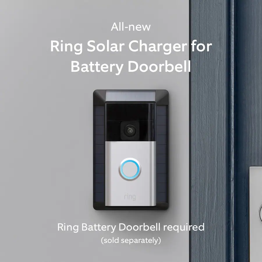 Solar Charger for Ring Battery Doorbell Black B0CLMJ6HJP Best Buy