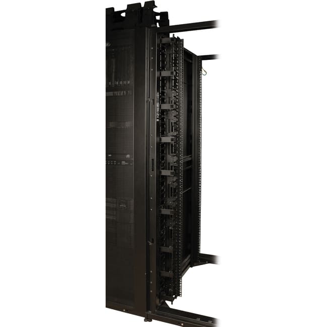 Eaton Tripp Lite Series SmartRack 3-in. (7.62 cm) Wide High Capacity Vertical Cable Manager - Double finger duct - Cable - Black
