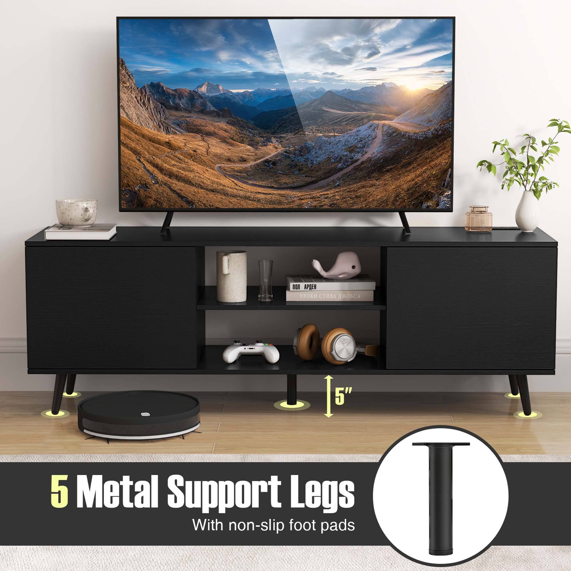 "5 Metal Support Legs With non-slip foot pads"