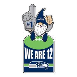 Evergreen Enterprises - Seattle Seahawks 30" Metal Gnome 3-in-1 Outdoor Yard Sign - Multicolor