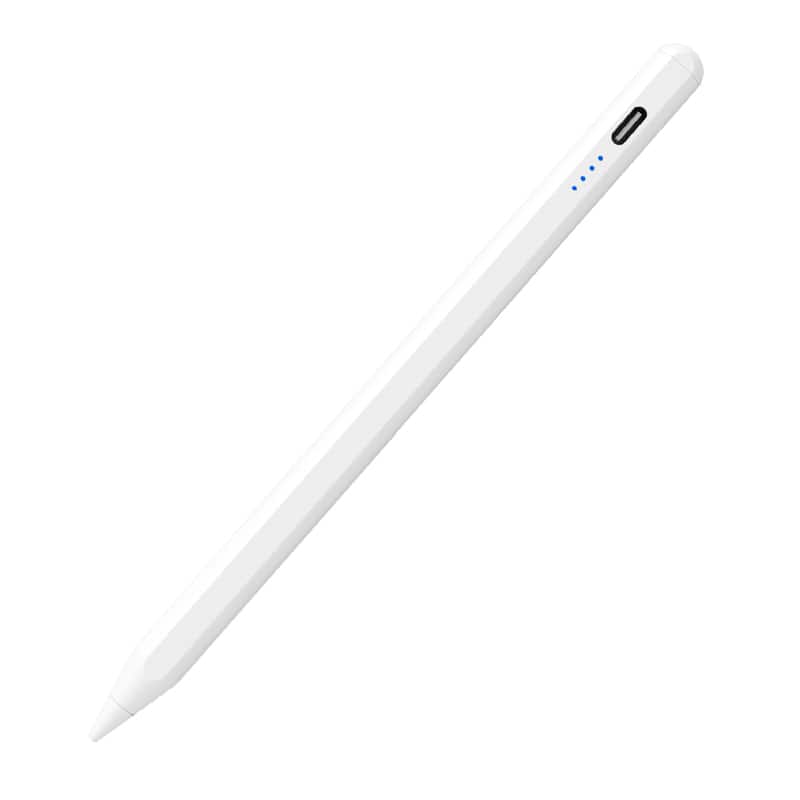 Cluzine - Stylus Pen Magnetic Adsorption Power Display Drawing Writing For Android iOS Phone Tablet - White