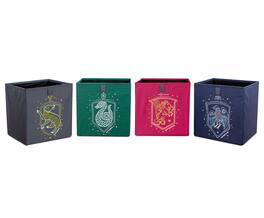 Ukonic - Harry Potter Hogwarts Houses 11-Inch Storage Bin Cube Organizers | Set of 4 - Red