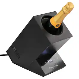 MegaChef - Electric Wine Chiller with Digital Display - Black
