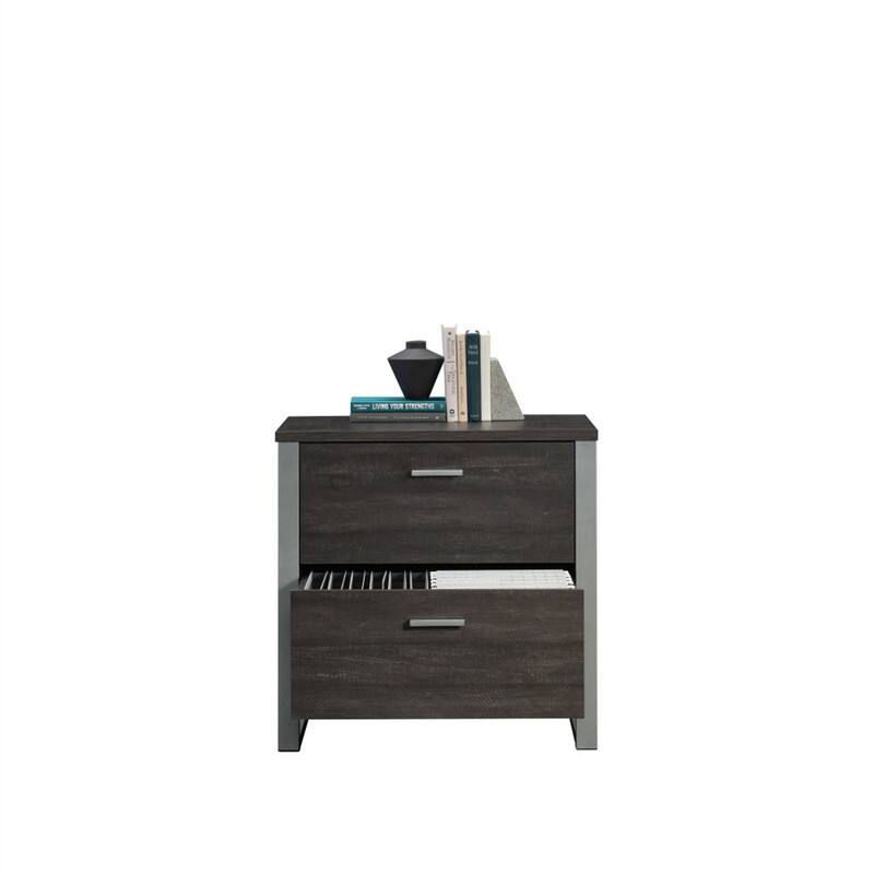 Alt View 1. HTUTWOO - Lateral File with Two Drawers -Interlocking  Filing Cabinet,2 Drawers with Full Extension Slides,Legal-Size File Storage - Black.