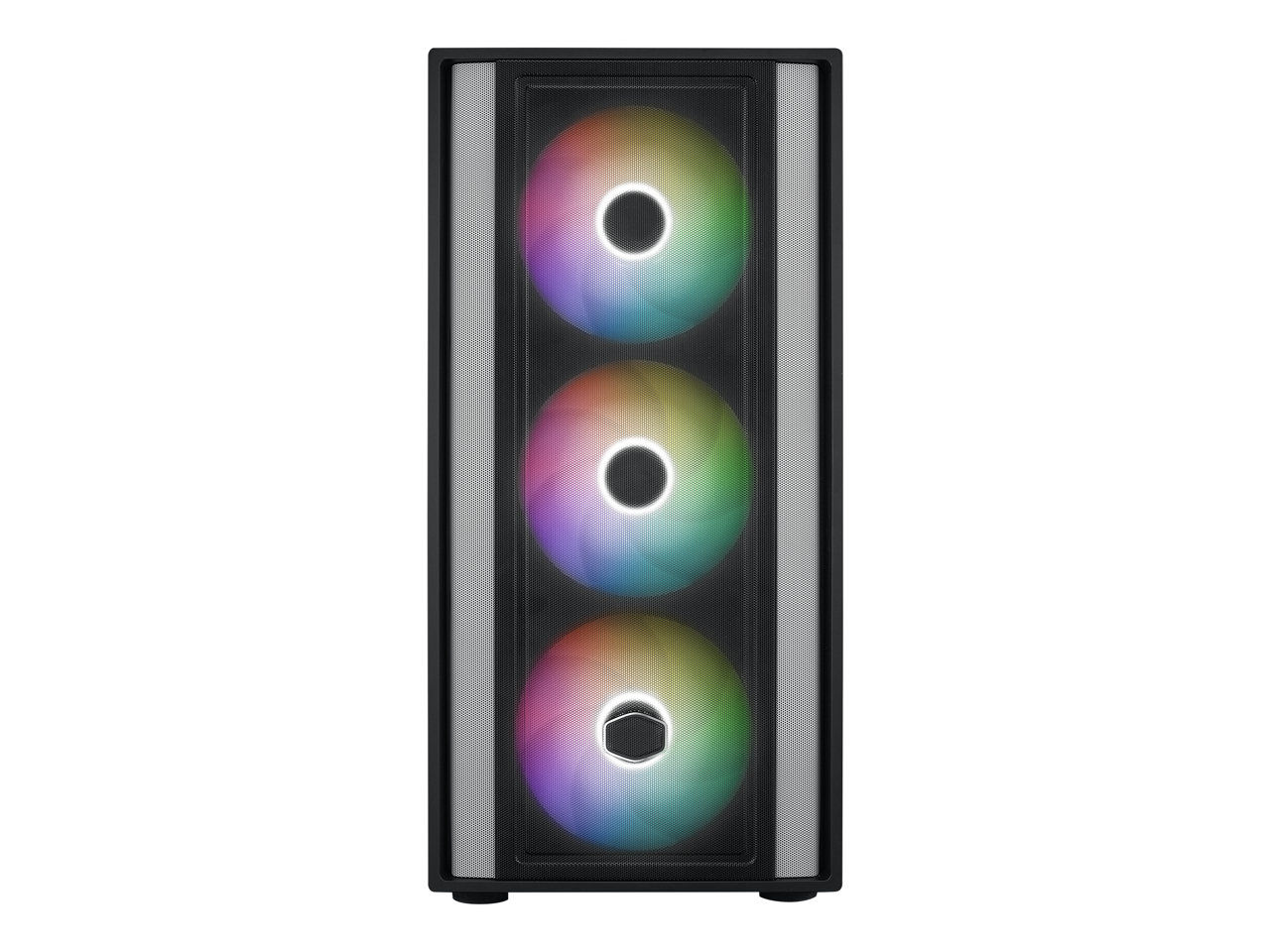 Alt View 9. Cooler Master - Cooler Master MasterBox 600 ATX Black Mid-Tower, 410mm GPU, 420mm AIO, Triple 140mm Fans, Tempered Glass - Black.