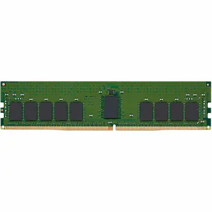 Front. Kingston - Kingston 32GB 2Rx8 4G x 72-Bit PC4-3200 CL22 Registered w/Parity 288-Pin DIMM - For Server - 32 GB (1 x 32GB) - Black.