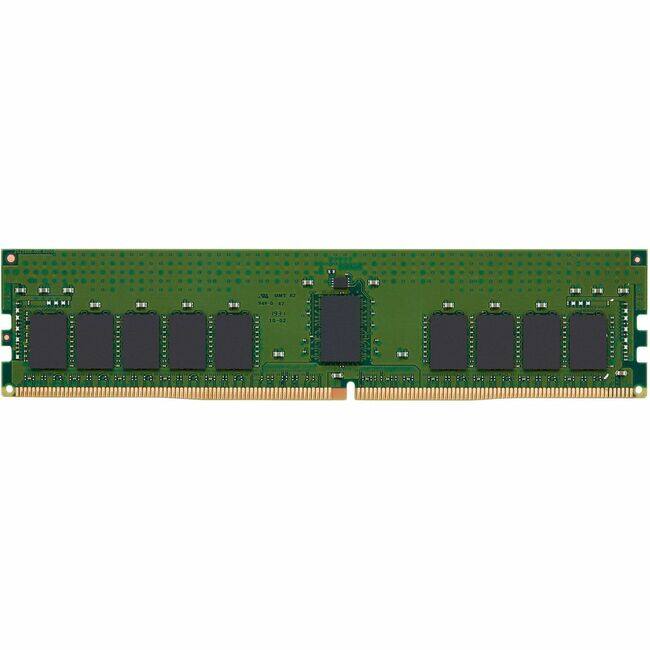 Front. Kingston - Kingston 32GB 2Rx8 4G x 72-Bit PC4-3200 CL22 Registered w/Parity 288-Pin DIMM - For Server - 32 GB (1 x 32GB) - Black.