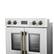 Alt View 2. Forno Appliances - Asti 7.36 Cu. Ft. Electric Double Wall Oven with Upper French Doors and Antique Brass Accents - White.