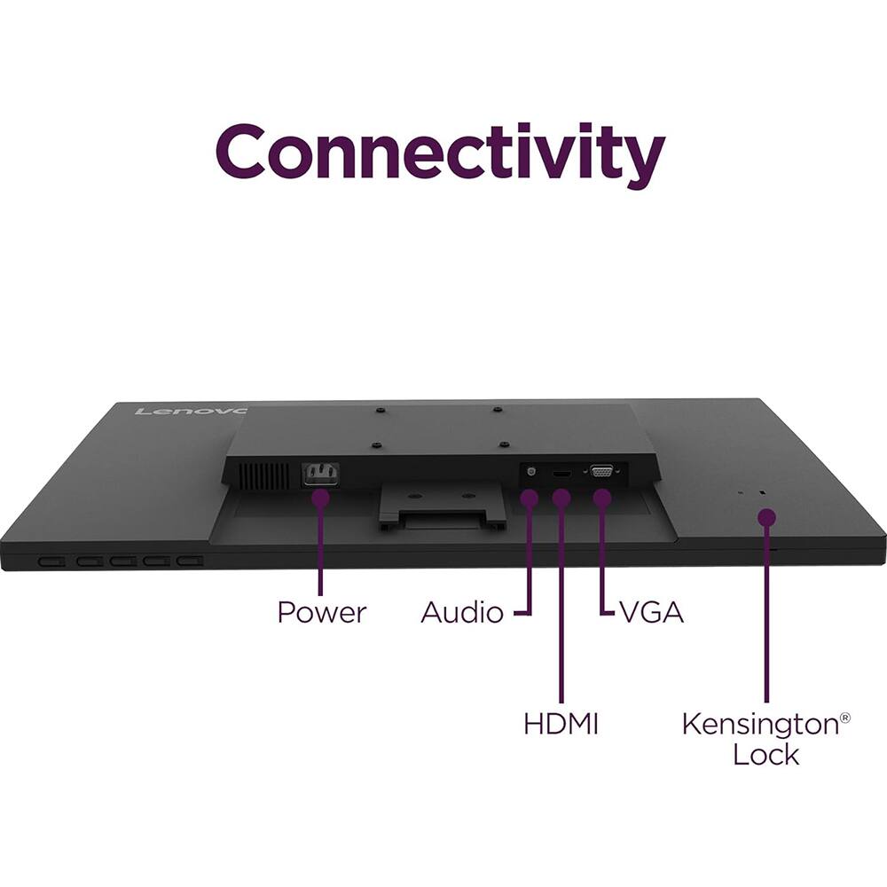 Connectivity

- Power
- Audio
- HDMI
- VGA
- Kensington® Lock