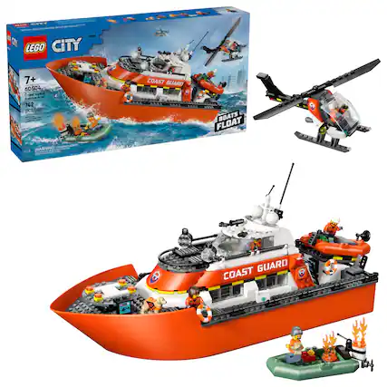 LEGO CITY 7+ 60504 Coast Guard Rescue Boat 742 pcs/pzs
COAST GUARD BOATS FLOAT
WARNING: CHOKING HAZARD - Small parts. Not for children under 3 years.