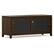 Front. Simpli Home - Cosmopolitan 48W Low TV Stand with Sliding Glass Doors - Mahogany Brown.