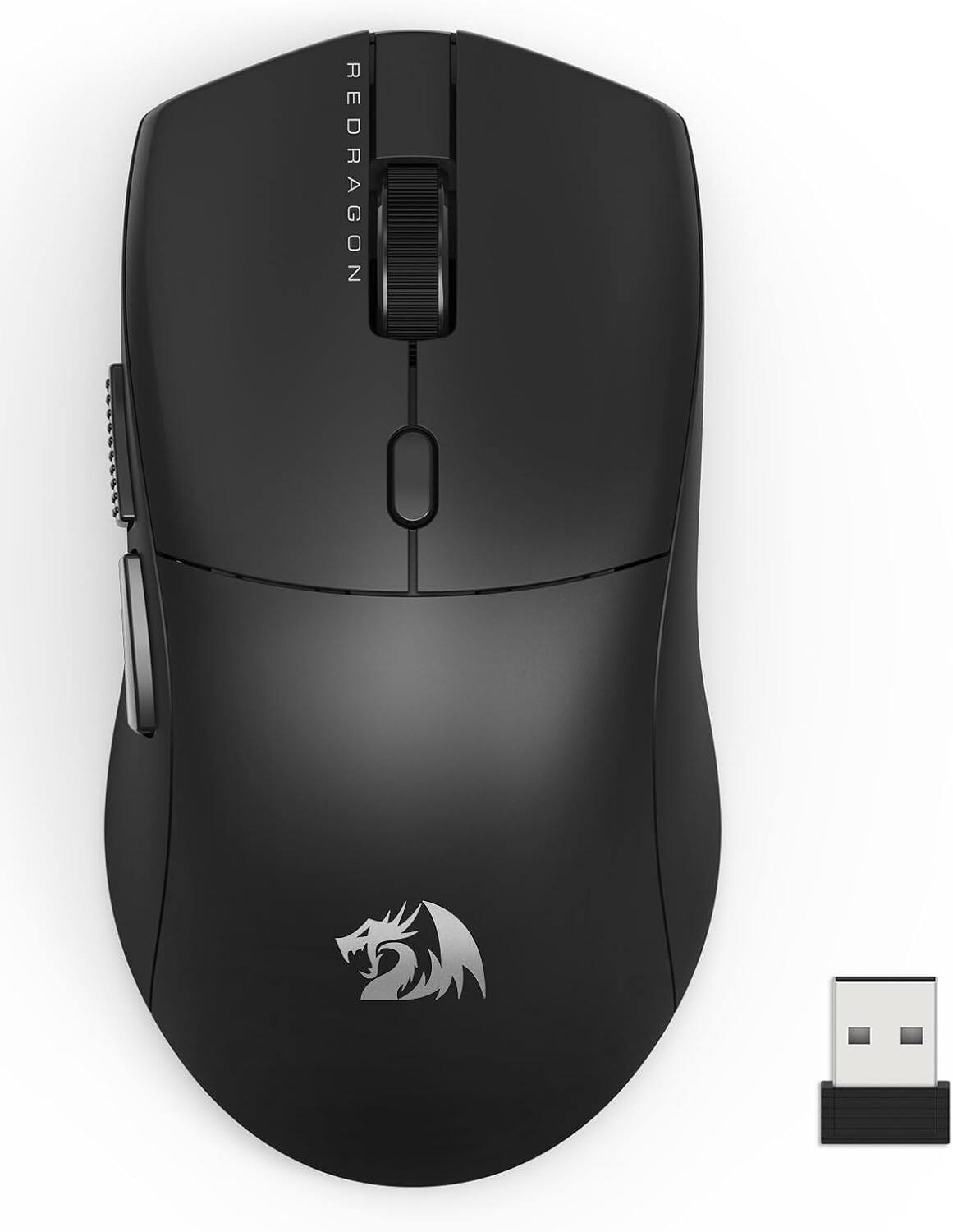 REDRAGON - M815-STD Wired/Bluetooth/2.4G Gaming Mouse - Wired - Black