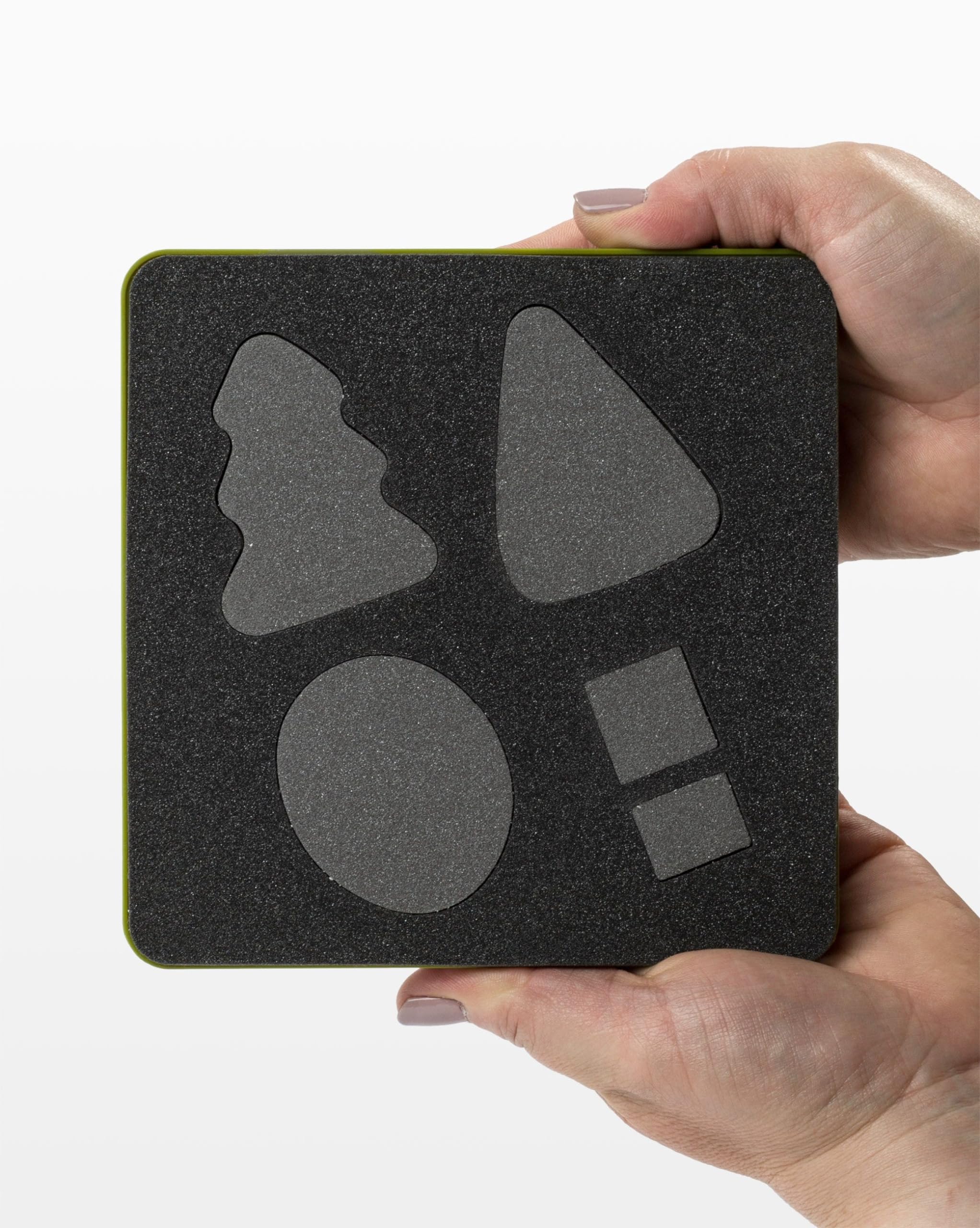 Left. AccuQuilt - GO! Trees by Reiko Kato Die - Black.