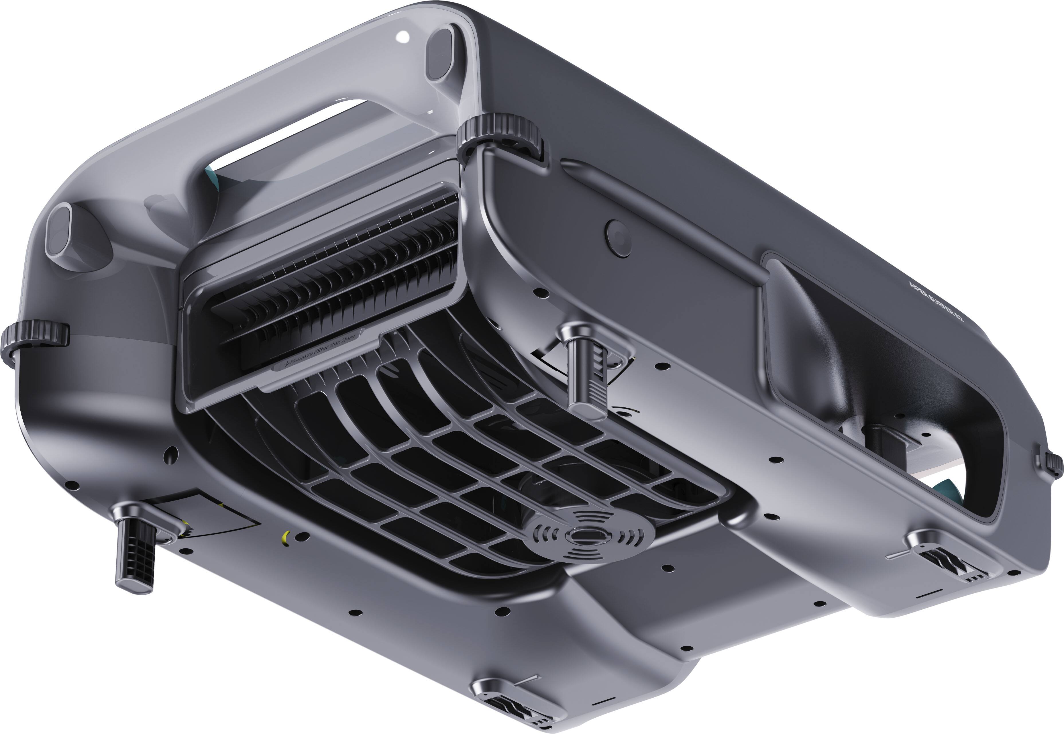 Alt View 14. Aiper - Surfer S2: 24/7 Solar-Powered Automatic Robotic Pool Skimmer with DebrisGuard, Aiper App Compatibility, Anti-Stranding - Gray.